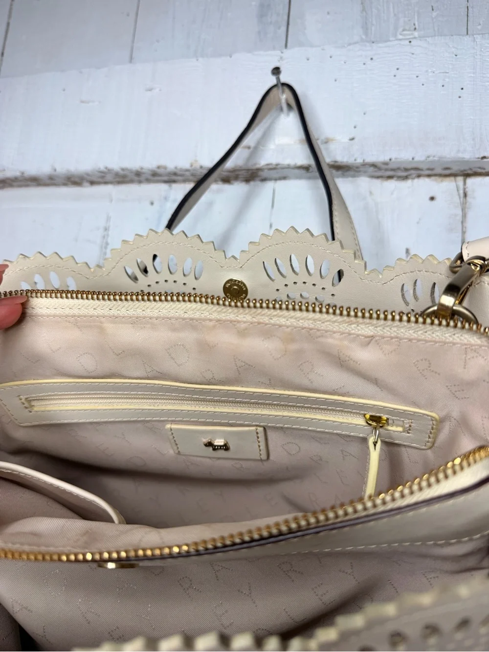 Radley London Dukes Place Broderie Medium Grab Multiway Bag - Cream